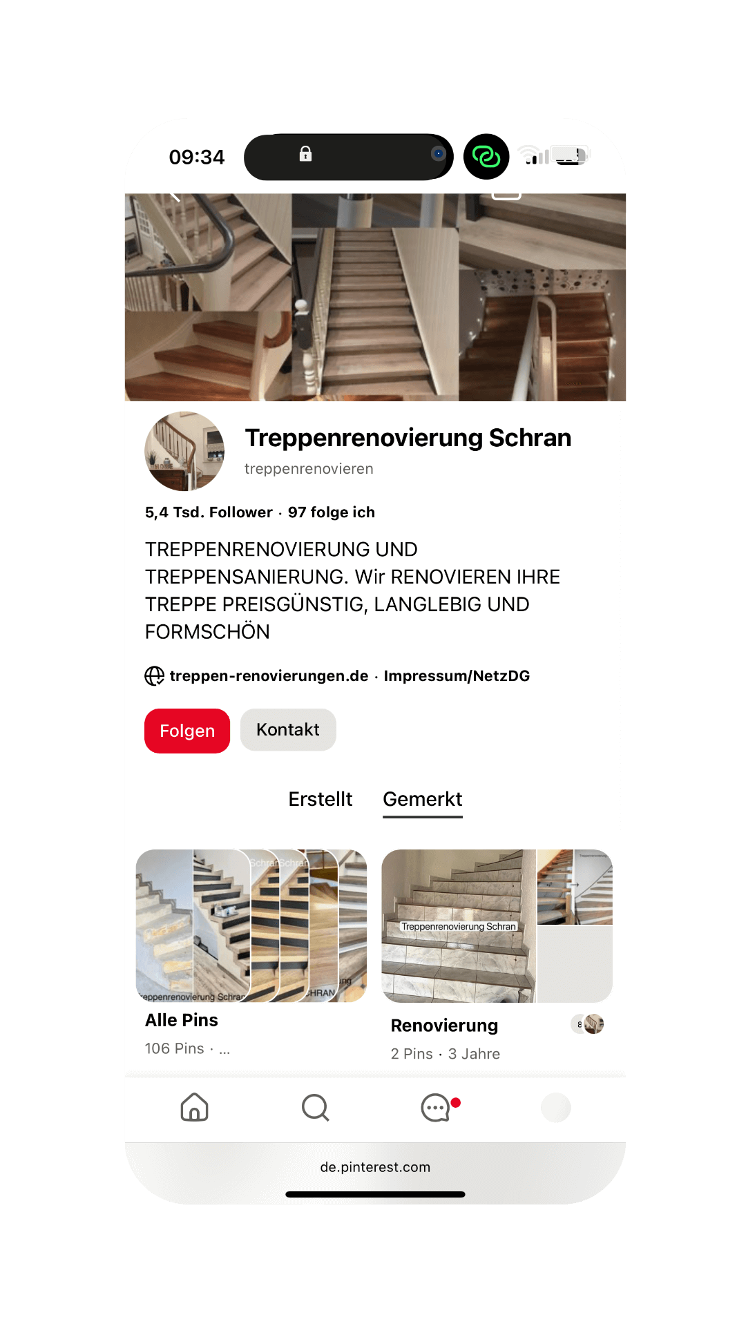 Treppe vorher nachher Pinterest mehrere Pins